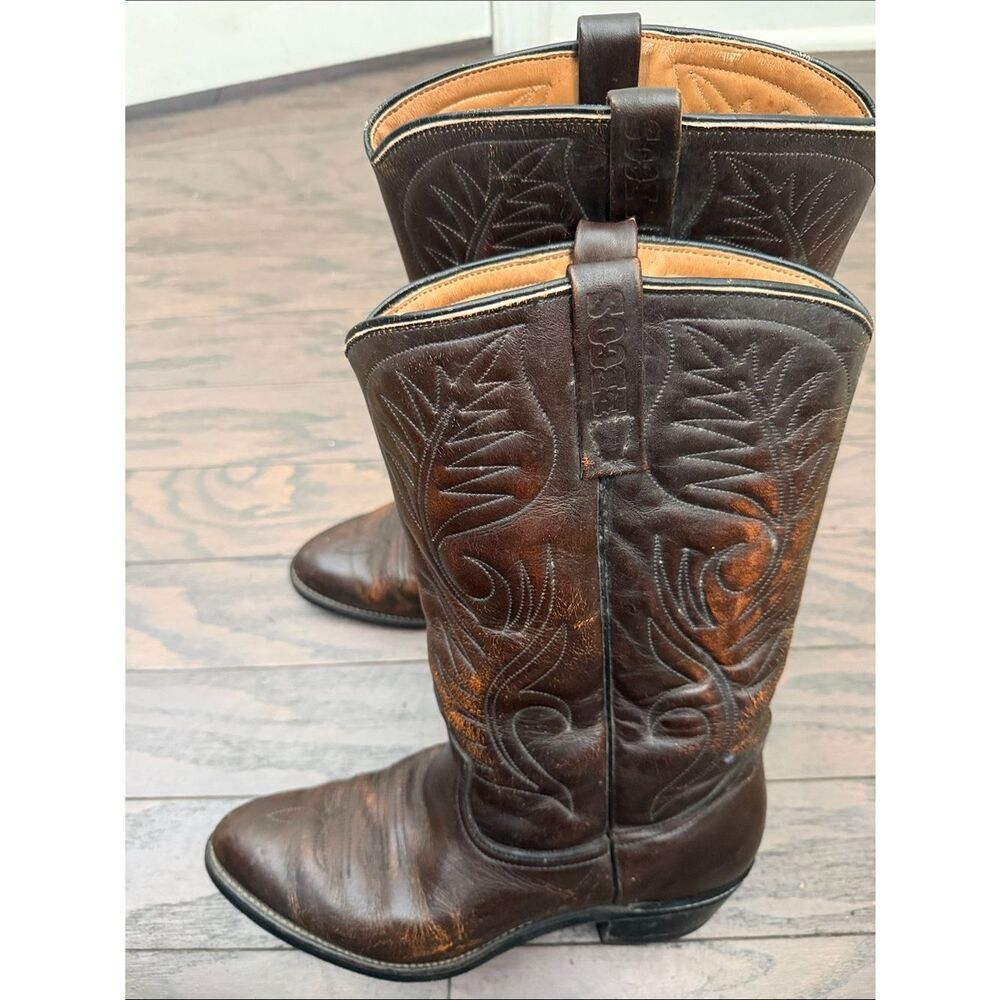 Red Wing Pecos 9801 Brown Leather Western Work Boots size 9 D - Picture 3 of 4
